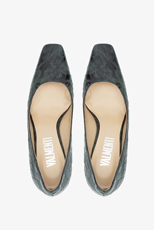 Valmenti Siyah Kadın Rugan Topuklu Ayakkabı 613 27234 BN AYK Y24 - Görsel 6