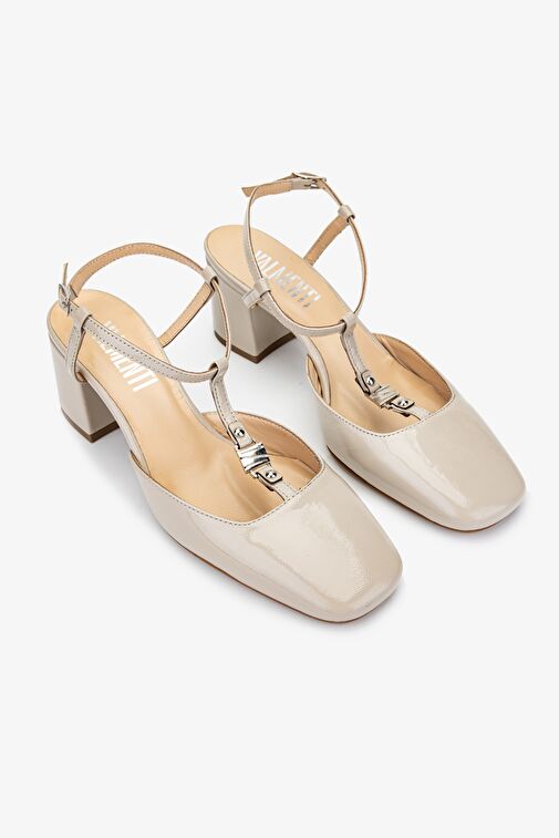 Valmenti Rachelle Kadın Taş Hakiki Deri Topuklu Ayakkabı - Görsel 3