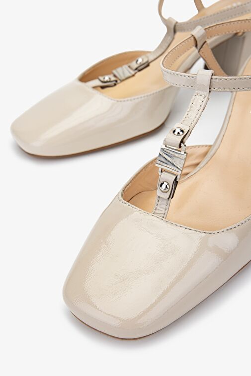 Valmenti Rachelle Kadın Taş Hakiki Deri Topuklu Ayakkabı - Görsel 4