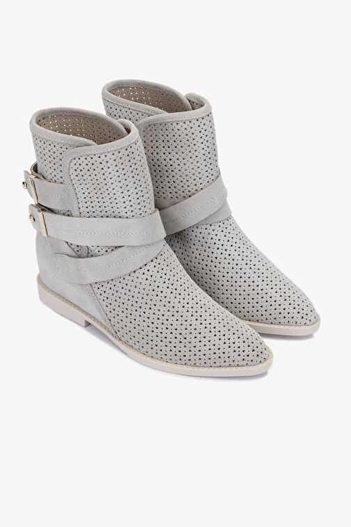 Valmenti Arden Kadın Bej Süet Hakiki Deri Casual Bot - Görsel 3