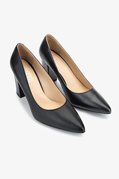 Valmenti Siyah Kadın Rugan Topuklu Ayakkabı 248 243 BN AYK Y24 - Görsel 3