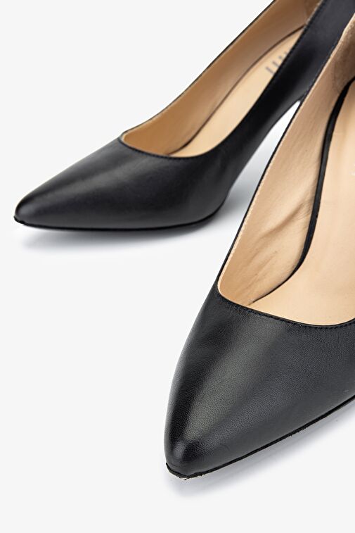 Valmenti Siyah Kadın Rugan Topuklu Ayakkabı 248 243 BN AYK Y24 - Görsel 4