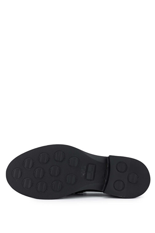 Tamer Tanca Erkek Hakiki Deri Siyah Açma Loafer Ayakkabı - Görsel 5