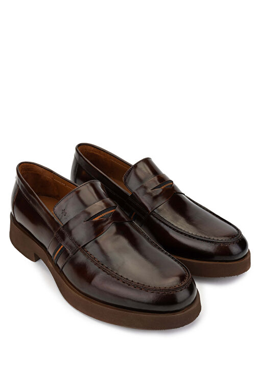 Tamer Tanca Bordo Erkek Deri Loafer 987 122K ERK AYK Y24 - Görsel 3