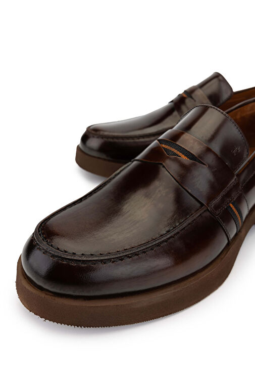 Tamer Tanca Bordo Erkek Deri Loafer 987 122K ERK AYK Y24 - Görsel 4