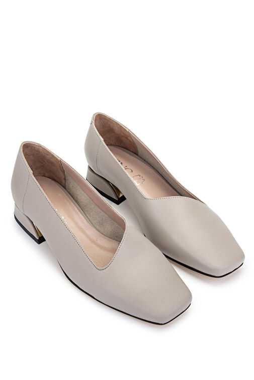 Tamer Tanca Kadın Hakiki Deri Vizon Topuklu Ayakkabı - Görsel 3