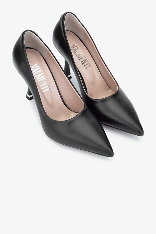 Valmenti Rigel Kadın Siyah anl Hakiki Deri Topuklu Ayakkabı - Görsel 3