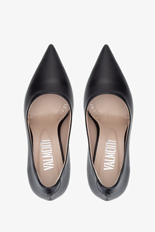 Valmenti Rigel Kadın Siyah anl Hakiki Deri Topuklu Ayakkabı - Görsel 6