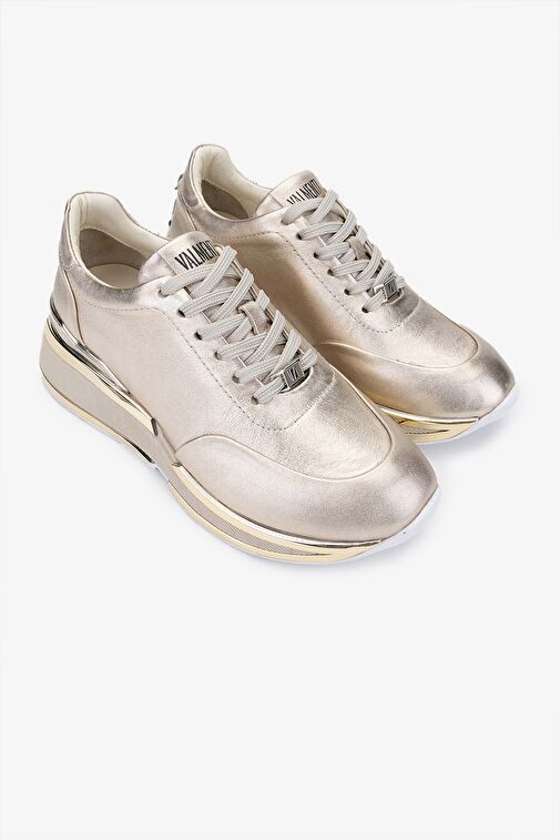 Valmenti Achernar Kadın Bronz Hakiki Deri Sneakers & Spor Ayakkabı - Görsel 3