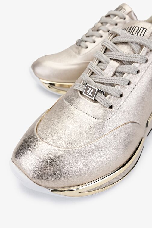 Valmenti Achernar Kadın Bronz Hakiki Deri Sneakers & Spor Ayakkabı - Görsel 4