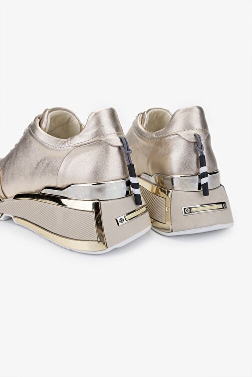 Valmenti Achernar Kadın Bronz Hakiki Deri Sneakers & Spor Ayakkabı - Görsel 5