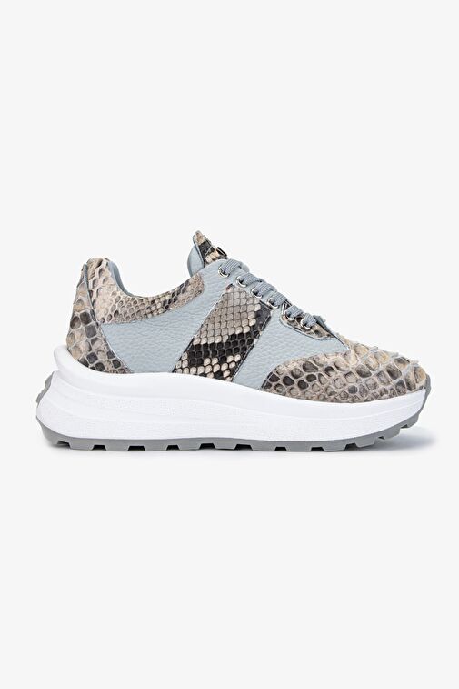 Valmenti Lyra Kadın Gri Hakiki Deri Sneakers & Spor Ayakkabı - Görsel 2