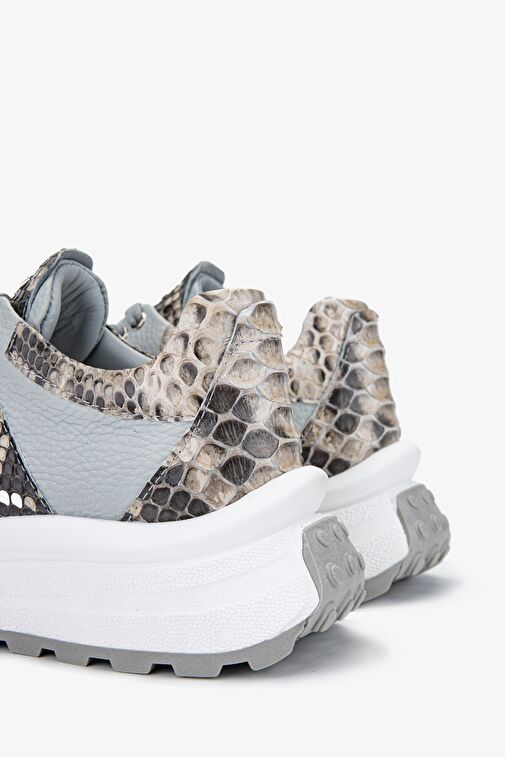 Valmenti Lyra Kadın Gri Hakiki Deri Sneakers & Spor Ayakkabı - Görsel 6