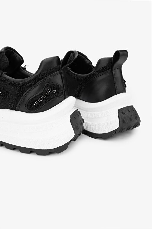 Valmenti Lovita Kadın Siyah Hakiki Deri Sneakers & Spor Ayakkabı - Görsel 5