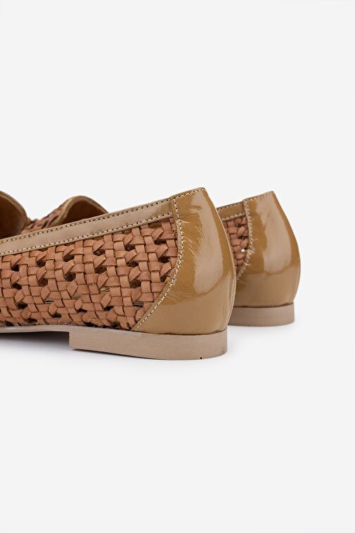 Valmenti Armis Kadın Taba Hakiki Deri Loafer Ayakkabı - Görsel 4