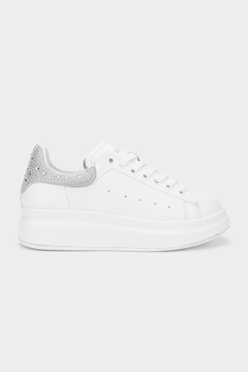 Valmenti Eric Kadın Beyaz Hakiki Deri Sneakers & Spor Ayakkabı - Görsel 2