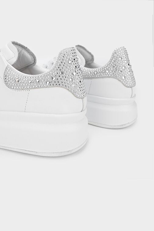 Valmenti Eric Kadın Beyaz Hakiki Deri Sneakers & Spor Ayakkabı - Görsel 5