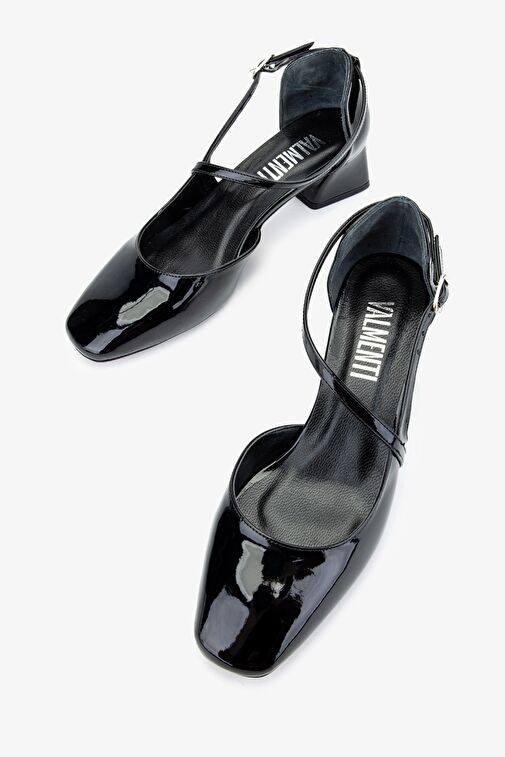 Valmenti Bordo Kadın Rugan Topuklu Ayakkabı 1027 551 BN AYK Y24 - Görsel 4