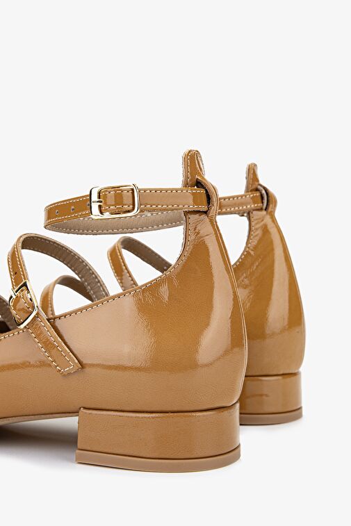 Valmenti Vizon Kadın Rugan Topuklu Ayakkabı 1029 1250 BN AYK Y24 - Görsel 5