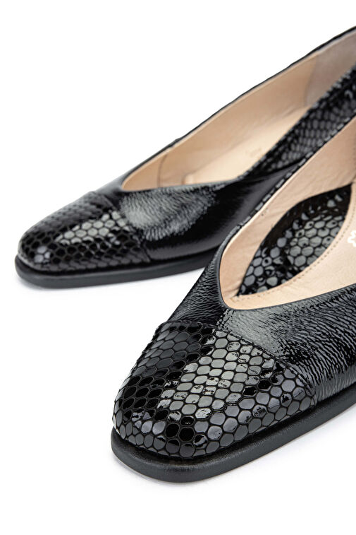 Relax Anatomic Kadın Hakiki Deri Siyah Comfort Ayakkabı - Görsel 4