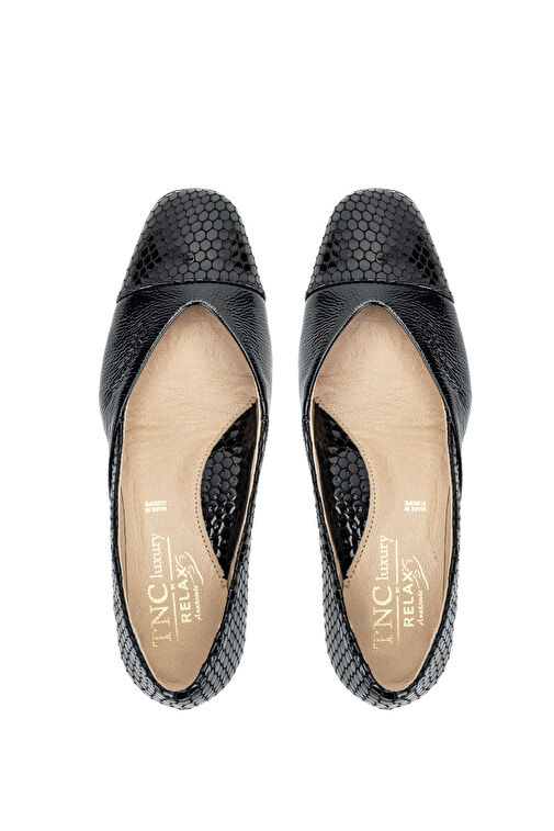 Relax Anatomic Kadın Hakiki Deri Siyah Comfort Ayakkabı - Görsel 5