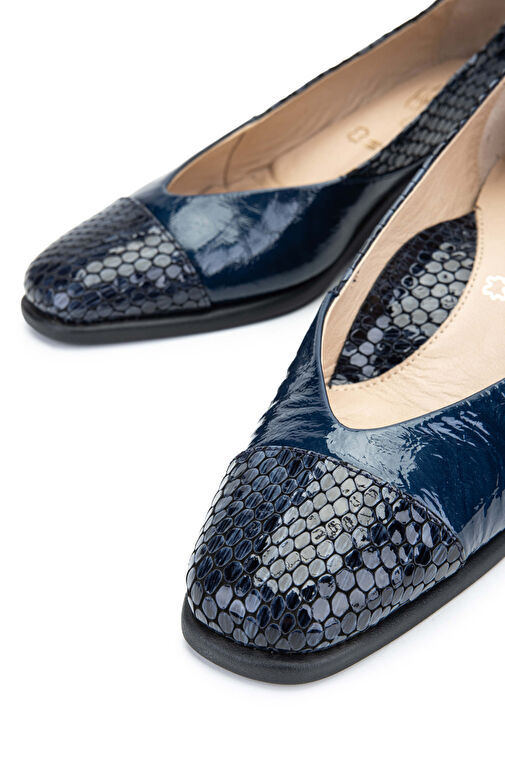 Relax Anatomic Kadın Hakiki Deri Lacivert Comfort Ayakkabı - Görsel 4