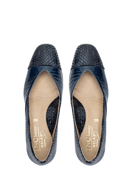 Relax Anatomic Kadın Hakiki Deri Lacivert Comfort Ayakkabı - Görsel 5