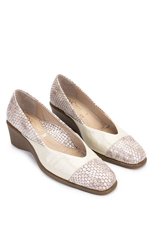 Relax Anatomic Lacivert Kadın Deri Topuklu Ayakkabı 611 6172-653 BN AYK Y24 - Görsel 3