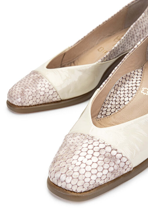 Relax Anatomic Lacivert Kadın Deri Topuklu Ayakkabı 611 6172-653 BN AYK Y24 - Görsel 4