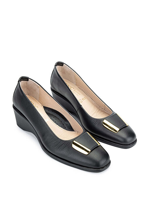 Relax Anatomic Kadın Hakiki Deri Siyah Comfort Ayakkabı - Görsel 3