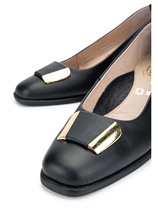 Relax Anatomic Kadın Hakiki Deri Siyah Comfort Ayakkabı - Görsel 4