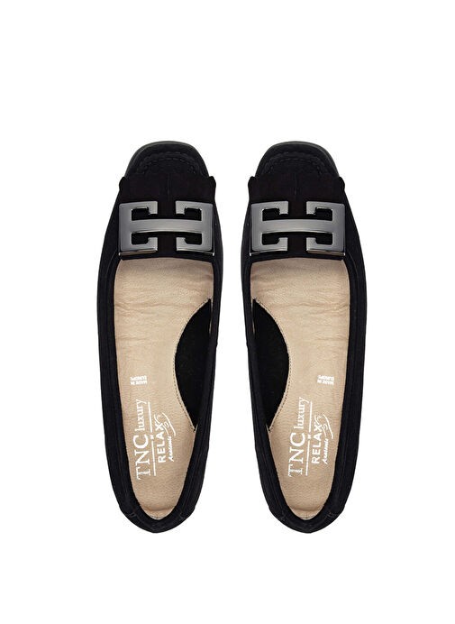 Relax Anatomic Kadın Hakiki Deri Siyah Comfort Ayakkabı - Görsel 7