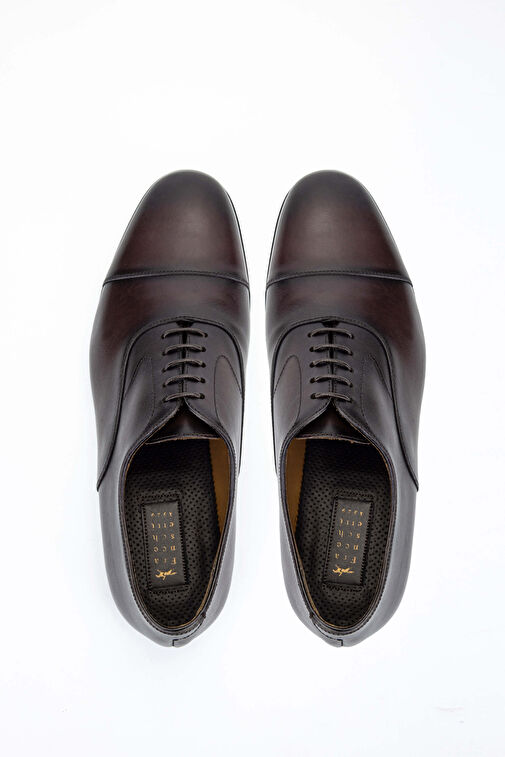 Franceschetti Erkek Hakiki Deri Bordo Klasik Ayakkabı - Görsel 6