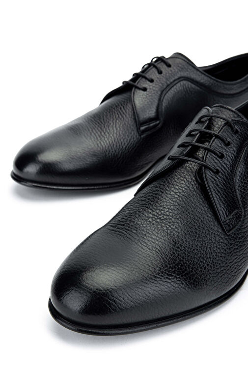 Franceschetti Erkek Hakiki Deri Siyah Klasik Ayakkabı - Görsel 4