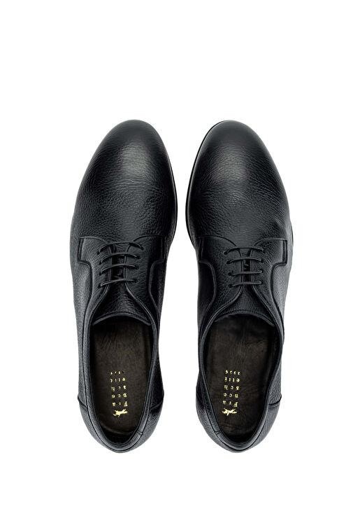 Franceschetti Erkek Hakiki Deri Siyah Klasik Ayakkabı - Görsel 5
