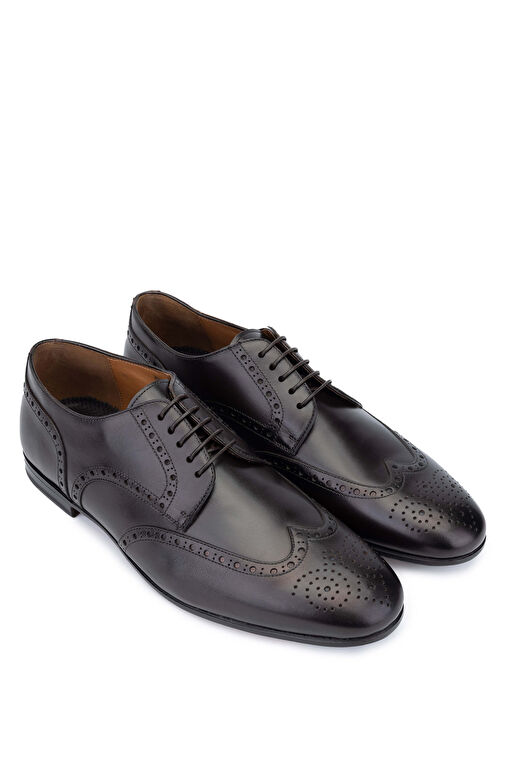 Franceschetti Erkek Hakiki Deri Kahverengi Klasik Ayakkabı - Görsel 3