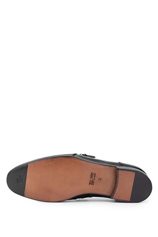 Franceschetti Erkek Hakiki Deri Siyah Klasik Ayakkabı - Görsel 5