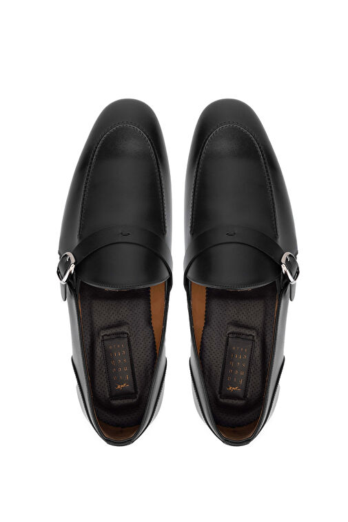 Franceschetti Erkek Hakiki Deri Siyah Klasik Ayakkabı - Görsel 6