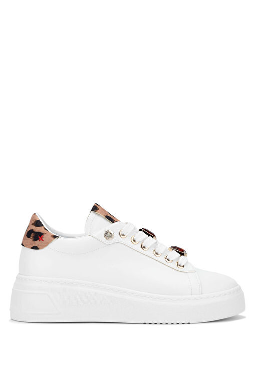 Tamer Tanca Kadın Suni Deri Beyaz Sneakers & Spor Ayakkabı - Görsel 2