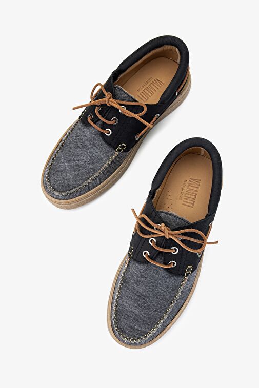 Valmenti Aegis Erkek Siyah Deri & Tekstil Casual Ayakkabı - Görsel 5