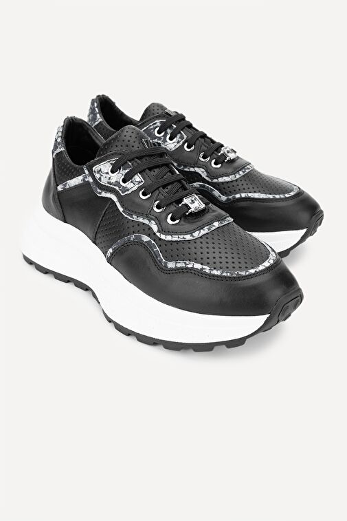 Valmenti Bej Kadın Deri Sneaker 453 5264 BN AYK Y24 - Görsel 5