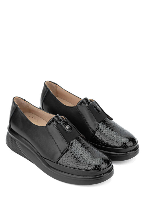 Tamer Tanca Siyah Kadın Deri Günlük Ayakkabı 824 1099 BN AYK Y24 - Görsel 3