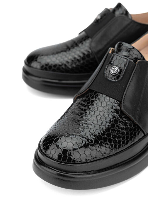 Tamer Tanca Siyah Kadın Deri Günlük Ayakkabı 824 1099 BN AYK Y24 - Görsel 5