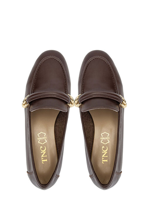 Tamer Tanca Bej Kadın Deri Loafer 775 5406 BN AYK Y24 - Görsel 6