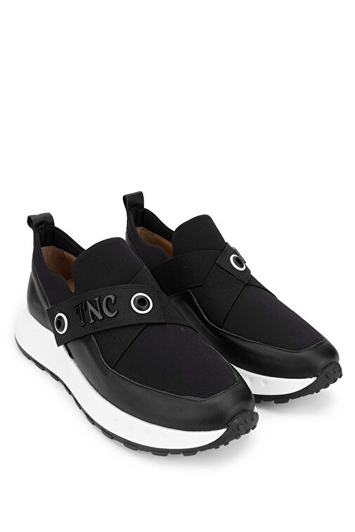 Tamer Tanca Siyah Kadın Deri Sneaker 775 Y-4057 BN AYK Y24 - Görsel 3