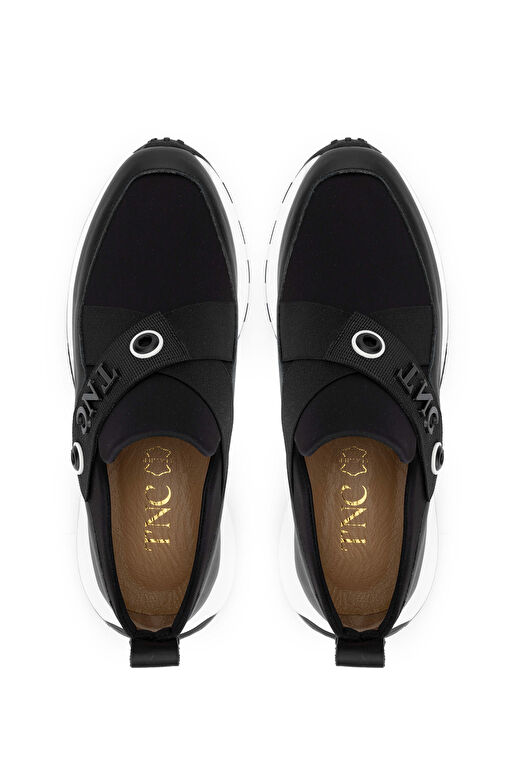 Tamer Tanca Siyah Kadın Deri Sneaker 775 Y-4057 BN AYK Y24 - Görsel 6