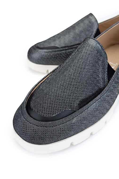 Tamer Tanca Gümüş Kadın Deri Günlük Ayakkabı 775 347 425 BN AYK Y24 - Görsel 4