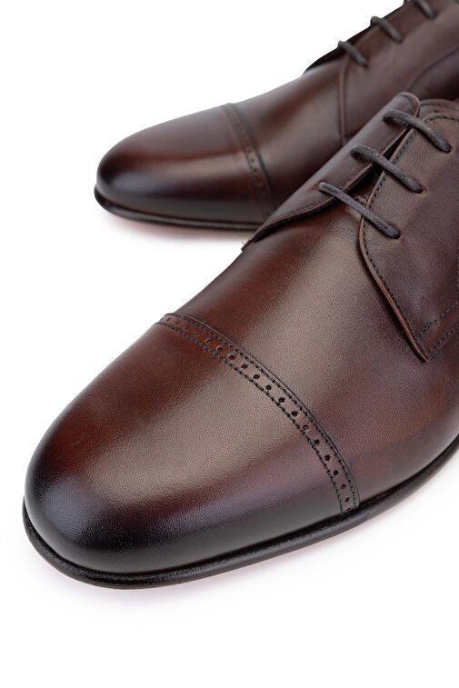 Tamer Tanca Erkek Hakiki Deri Taba Klasik Ayakkabı - Görsel 4