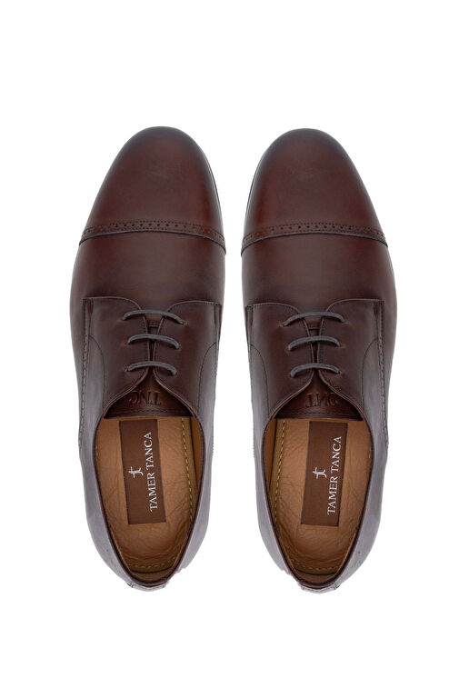 Tamer Tanca Erkek Hakiki Deri Taba Klasik Ayakkabı - Görsel 6