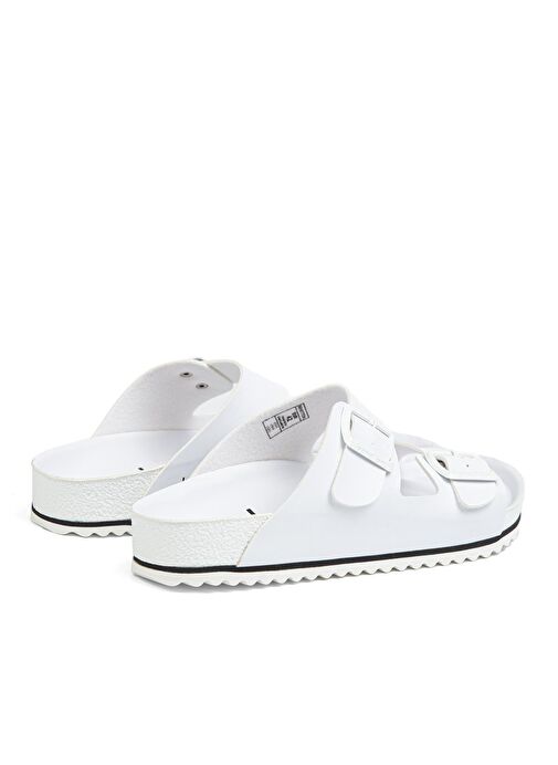 Benetton® | BN-1322 - 3489 Beyaz - Erkek Terlik - Görsel 4